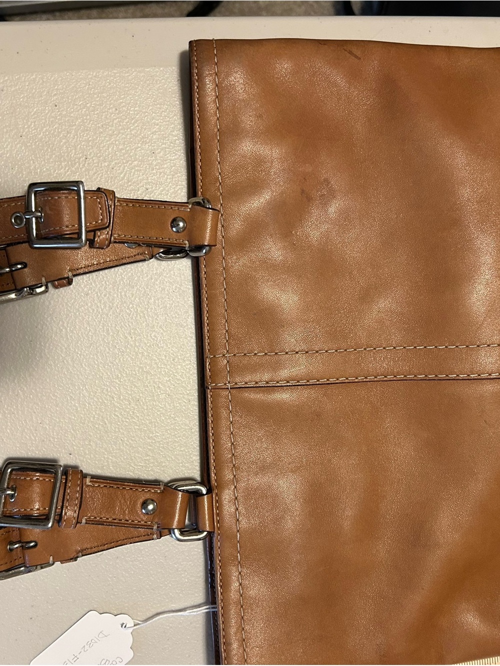 Coach Classic Tan Leather Tote Bag - Women's Handbag